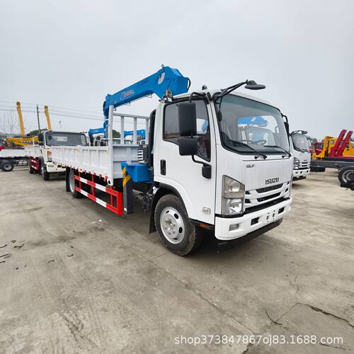 随车吊价格6吨5吨五十铃随车起重运输车厂家KV100ISUZU