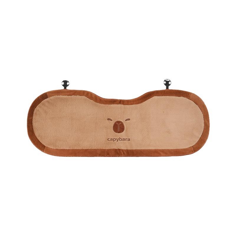 汽车坐垫秋冬季毛绒卡皮巴拉可爱女士毛绒通用冬天座椅防滑座垫子