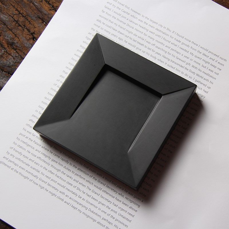 砚台几何万象原石书法专用天然安徽歙砚宣砚小号便携墨条磨墨学生