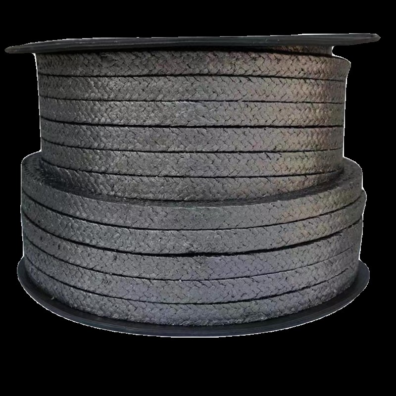 石墨盘根高温高压柔性纯石墨盘根密封镍丝增强石棉条门填料环绳