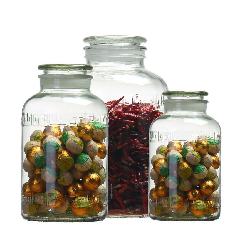 磨砂口泡酒瓶广口酿酒罐泡酒坛子酒缸大码茶叶陈皮密封罐商用陈列