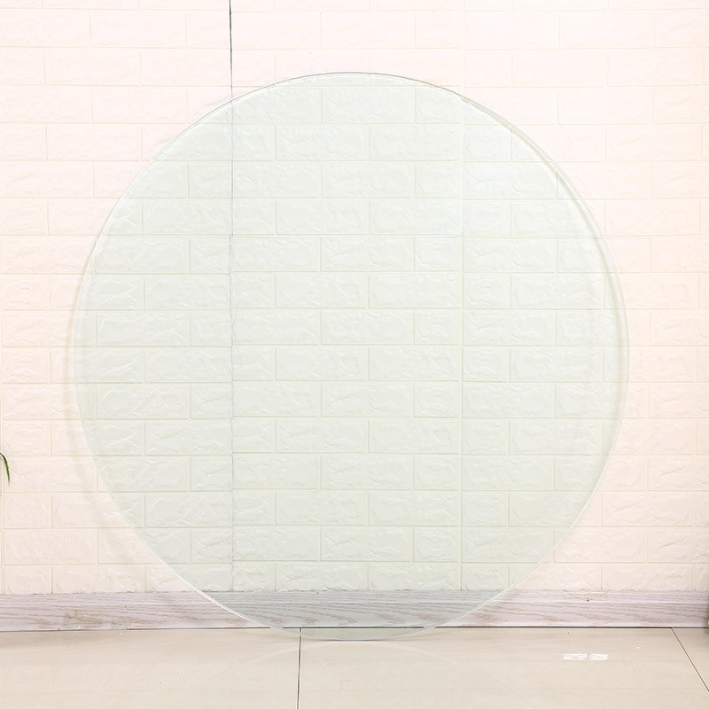 钢化玻璃桌面 茶几圆玻璃面钢化餐桌面 玻璃转盘钢化台面定制