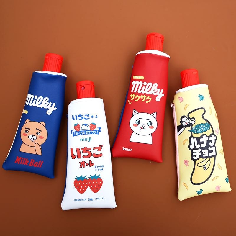 速发可爱牙膏造型笔袋韩国创意卡通男女中小学生个性铅笔袋儿童文