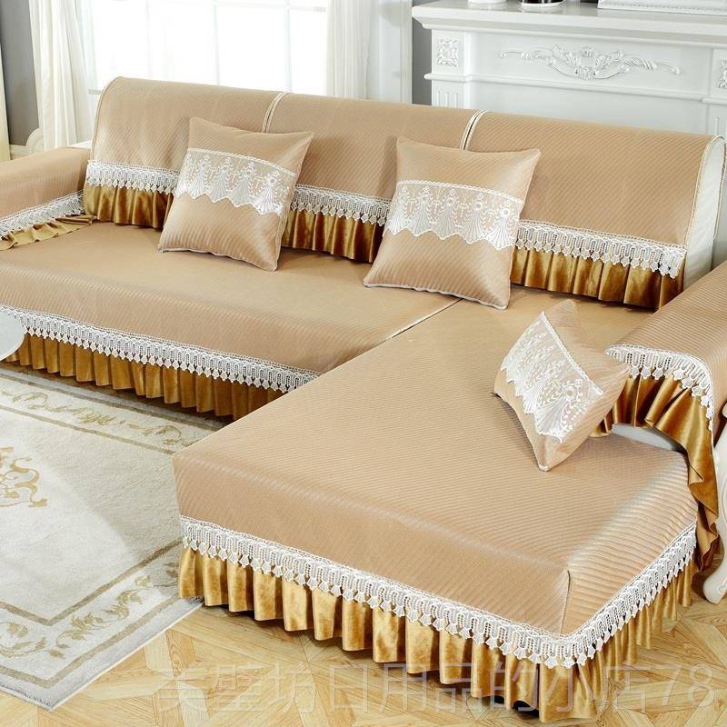 高档202夏季发垫冰沙丝坐垫沙发凉席防简约时尚滑夏天3款通用凉垫