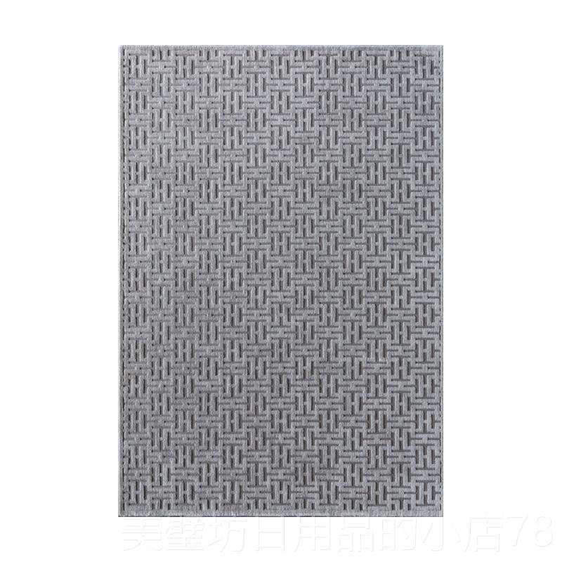 高档定制地厅毯简约灰色图案店书网房客地毯茶几垫现代家用酒红推