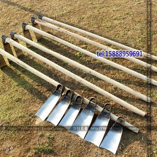 山锄王大锄头老式长柄不锈铬钒钢锄头种菜锄头花农用条锄园林工具