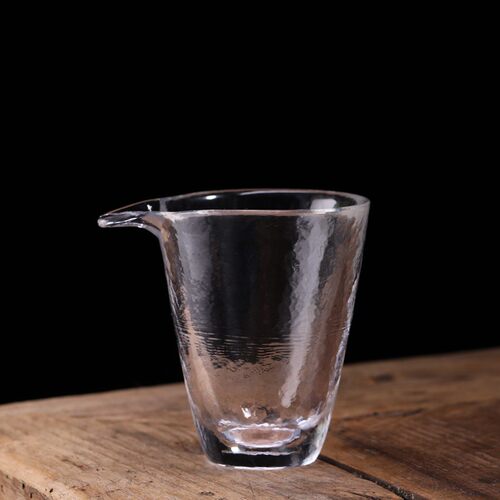 六合堂加厚玻璃公道杯防烫 耐热锤纹公杯分茶器茶海功夫茶具