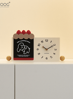 EMITDOOG入户玄关装饰时钟摆件家居客厅饰品电视柜酒柜摆放式钟表