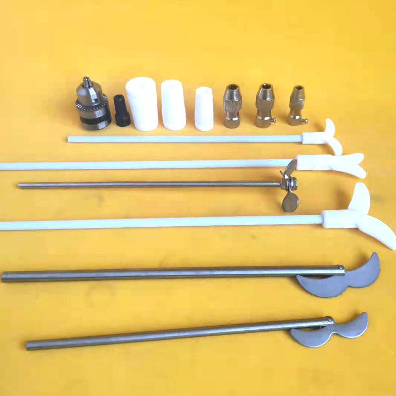 实验室电动搅拌器用四氟搅拌棒不锈钢搅拌桨聚四氟搅拌杆