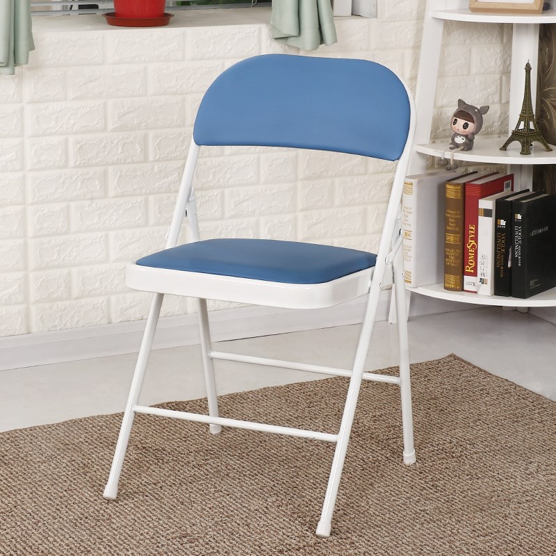 罗门靠背椅办公椅会议椅简易电脑椅家用折叠便携休闲培训宿舍凳子