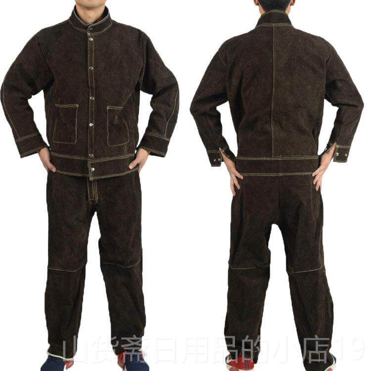 高档牛皮电焊工服作护焊工焊接防烫保衣防辐射工作服电焊皮工衣