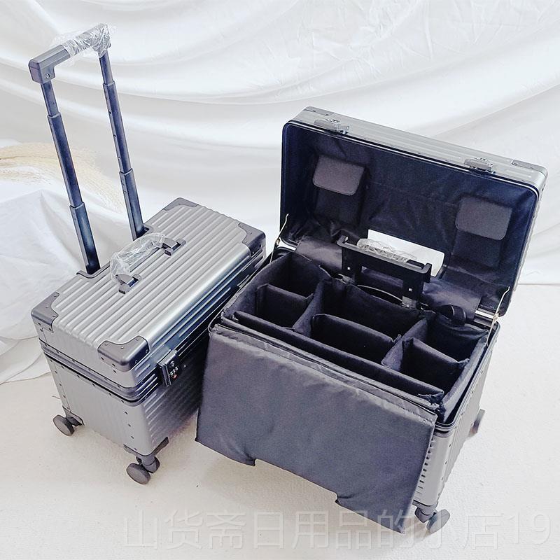 高档出口日本铝镁合金18拉杆箱摄2 男 机0旅行箱影行李箱登25寸上