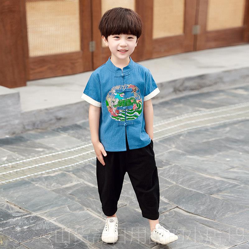 高档儿童壮舞蹈儿服装民俗节款目男女童小数民族族表演新幼园演出图片