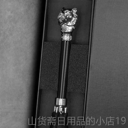 高档Danm商unie意r狮头设计长柄伞无障碍豪华创定制自车动伞务直