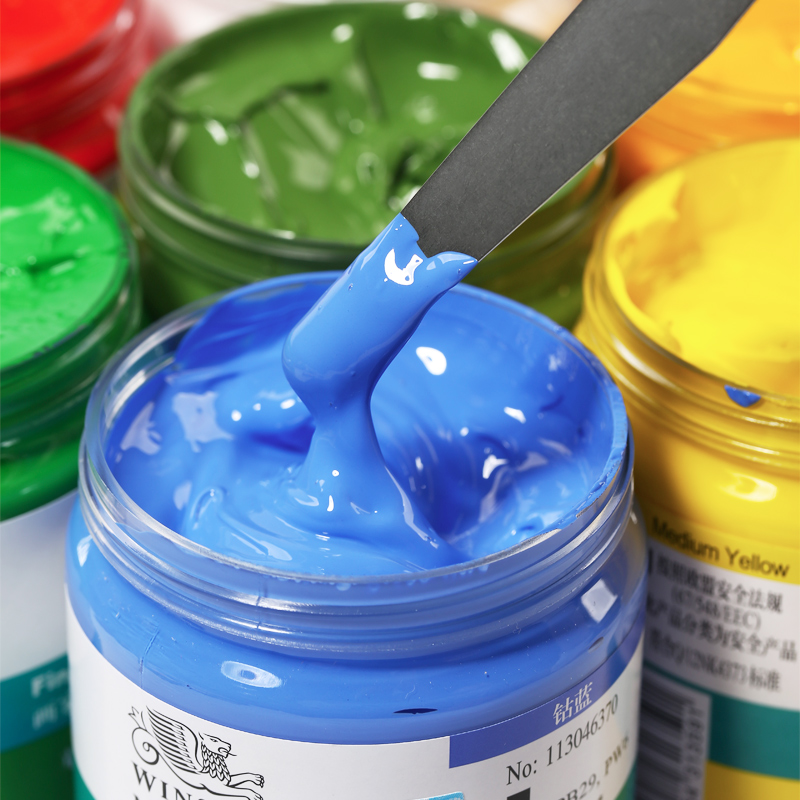 【画室推荐】温莎牛顿丙烯颜料石英砂肌理画diy工具装材料包300ML