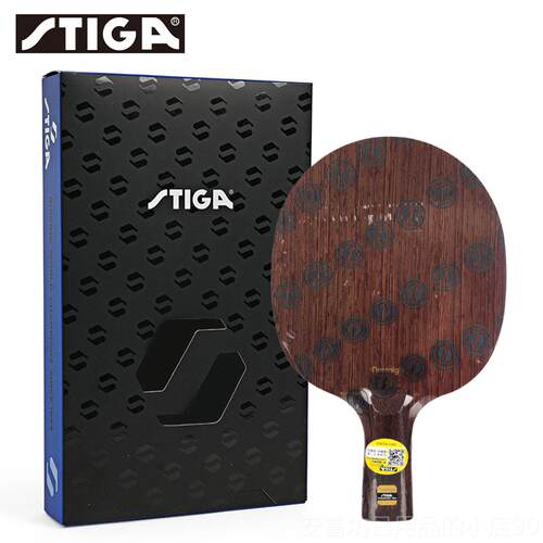 正品TIGA斯帝乒乓球拍板7层纯木CLCR全木底专业比赛卡专用黑S檀7