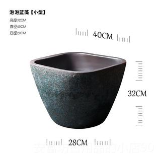 正品 复陶地瓷仿古大缸粗陶手工圆坛庭水缸大花盆鱼古缸落摆件院园