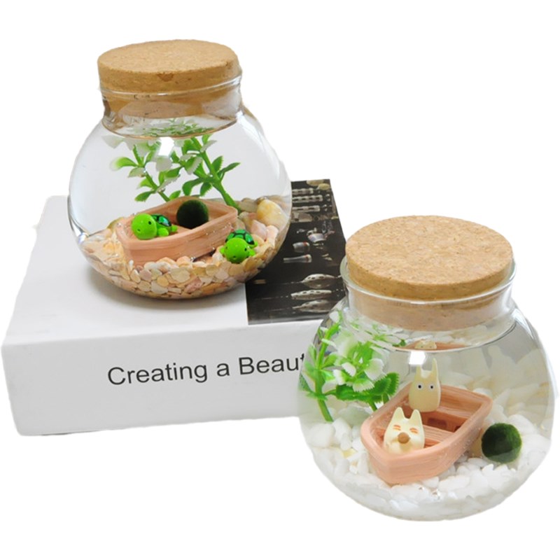 Mrimo幸福海藻球微景观生态瓶玻璃瓶创意迷你桌面植物diy盆栽