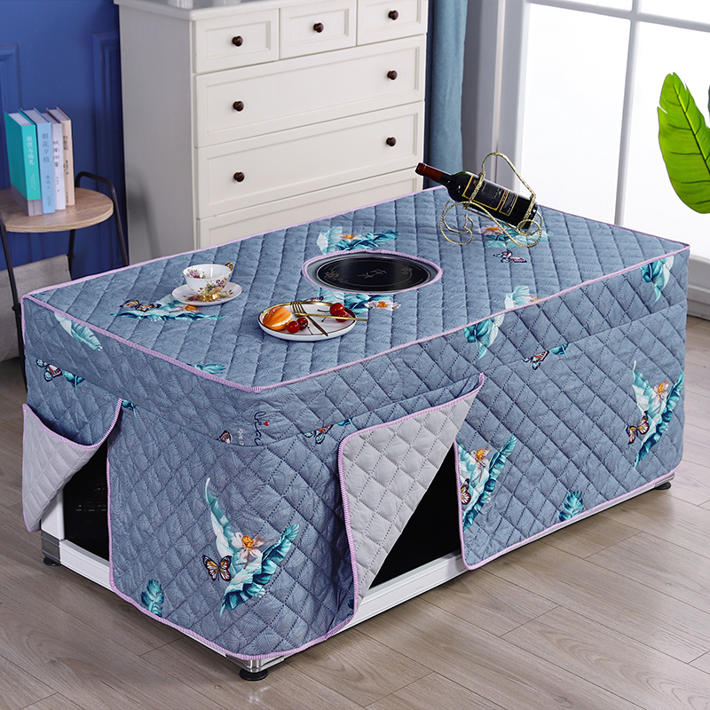 电炉烤火桌子罩加厚长方形茶几罩家用烤火罩电暖炉罩取暖桌罩