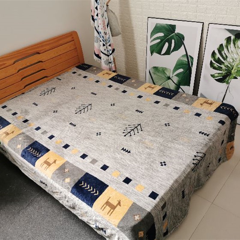 尼达利珊瑚绒毛毯子空调毯沙发毯单人宿舍冬季加厚被单法兰绒床单