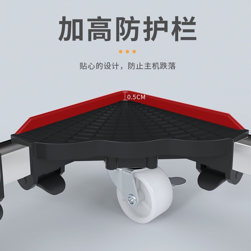 台式电脑主机托架伸缩办公室可移动底座万向轮增高可调节通用支架