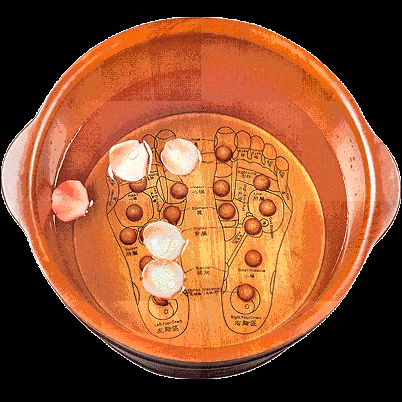 康熙泡脚木桶木质足浴桶泡脚桶按摩洗脚盆实木小泡脚盆木桶家用