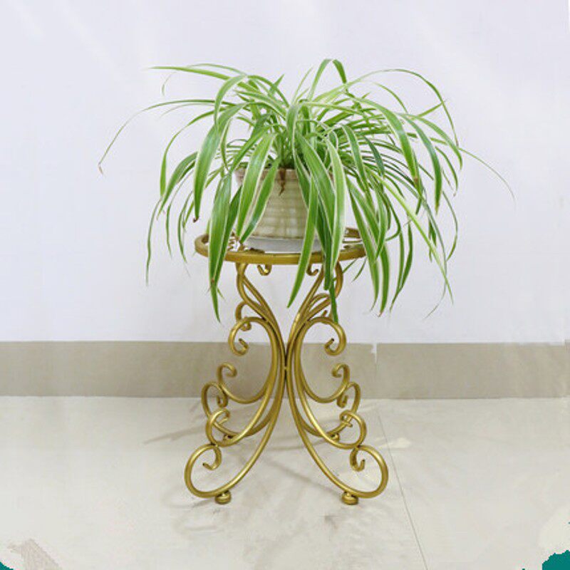 大单盆铁艺花架多层绿萝吊兰落地花盆架室内外欧式客厅阳台花架子