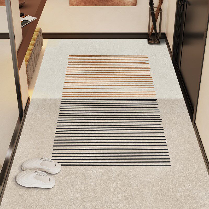 侘寂风皮革地垫可裁剪入户门地垫耐脏防滑免洗进门垫子家用地毯