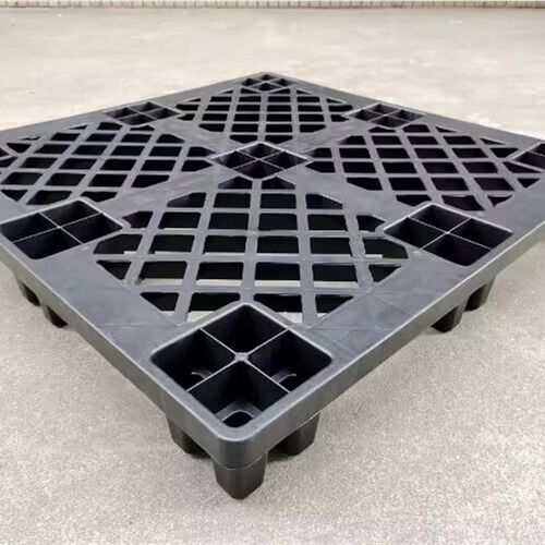 防静电塑料卡板黑色平面叉车电塑料托盘