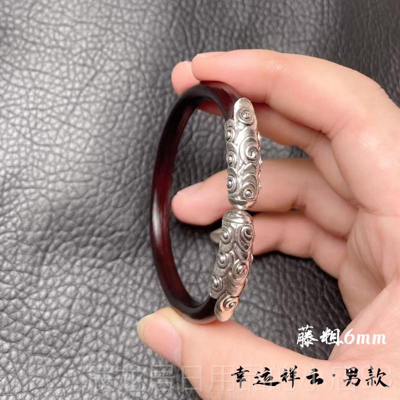 正品西藏生鸡质血藤手镯无木手镯民族风藤镯情侣款木饰品男女节日