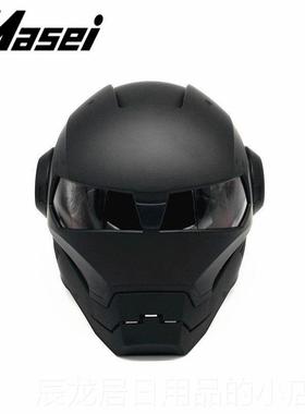 正品asei盔正0品个性摩托车头男女61M钢铁侠复古高端全盔儿童生日