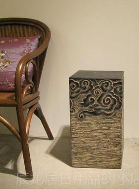 正品匠复心坊中式云石柱展示柱仿古落地摆件客厅玄关庭院古装饰纹