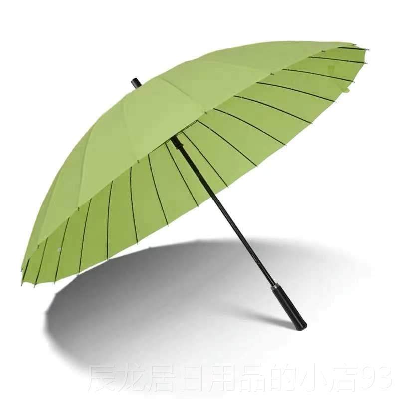正品男士24骨雨大号伞双人直柄抗风暴雨专大伞长把杆直长柄log用o