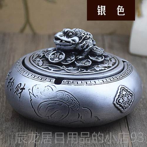 正品创意浮雕招财带子烟书缸大灰号个性新古典办公客厅房摆盖件工