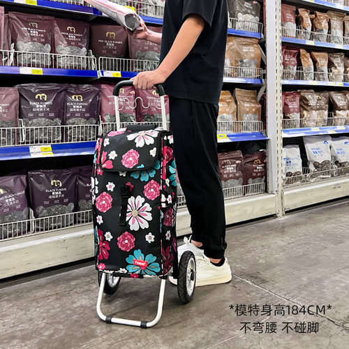 Finecci致丽生活全折叠买菜车便携小拉车买菜取快递拉杆车轻便型