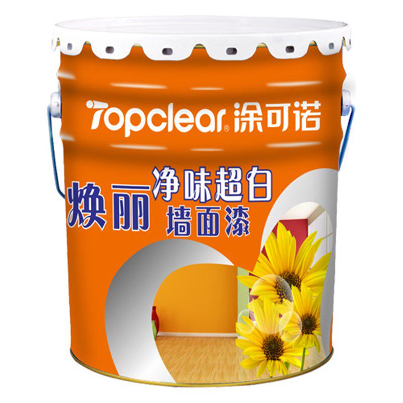 涂可诺焕丽净味超白内墙乳胶漆环保超白耐擦洗墙面漆 防水乳胶漆