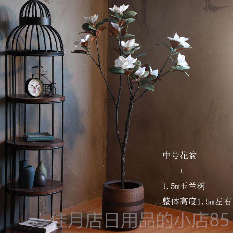 高档德镇陶瓷花盆景复古做旧饰客厅创意插花落地装室内摆陶件仿古