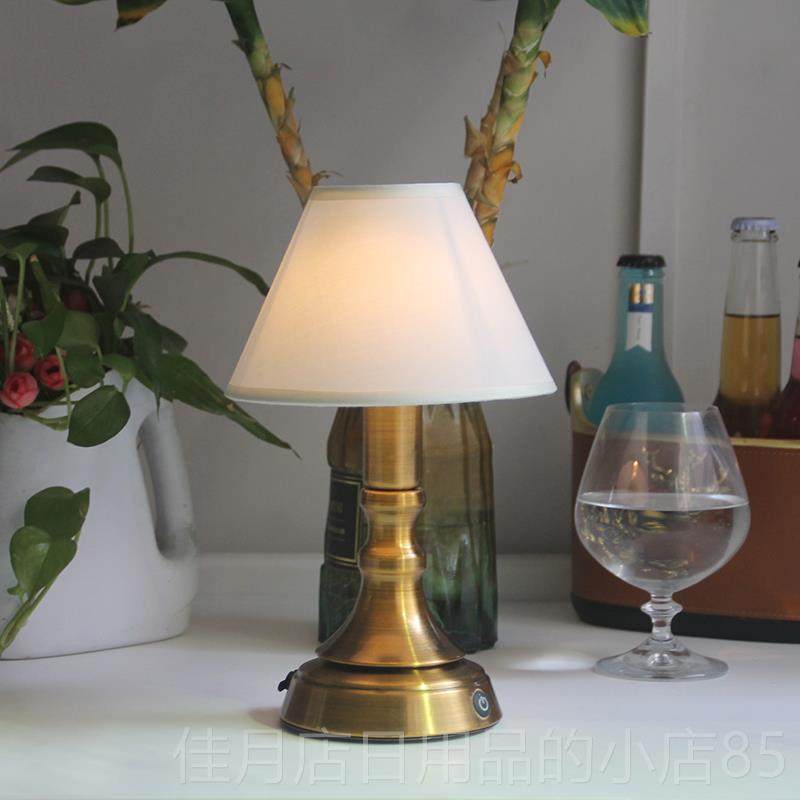 高档洲古典无障碍豪华创意酒吧台灯L餐e欧d可电台充灯夜灯厅咖啡