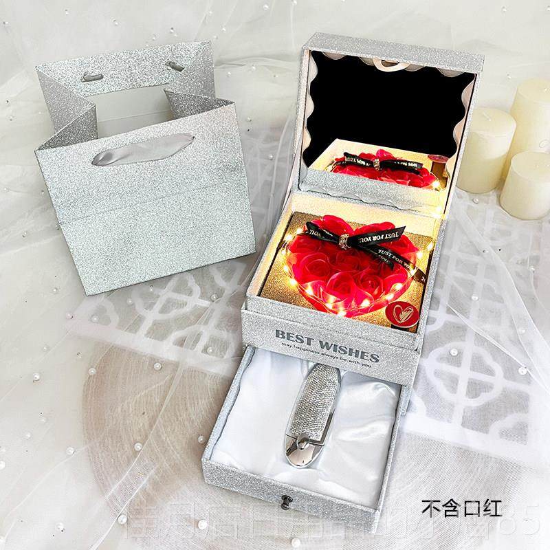 高档七夕情节定制音乐影片礼盒瑰钞票双人层品盒礼生日口红香水空,节庆用品/礼品,糖盒/糖盒配件,淘宝优惠券,粉丝福利购,淘宝优惠卷