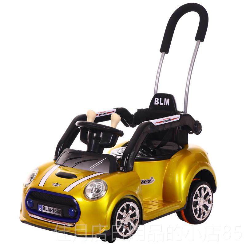 高档手推儿摇童电动车婴儿四轮车宝女宝摇摆遛娃摇车可坐人男孩童