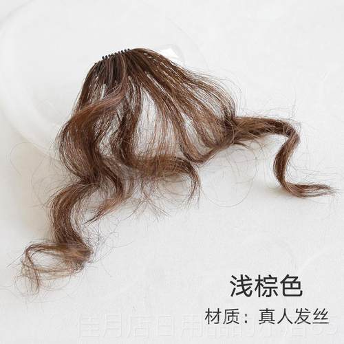 高档发短卷发羊卷假发短发刘海假片假刘海发女神真器自然补发毛块