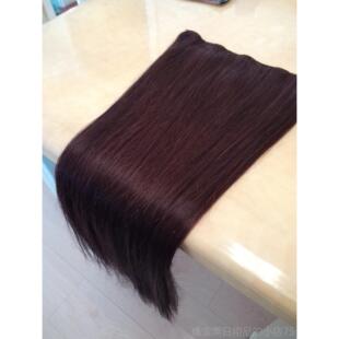 高档真发片加厚一体式发无缝形u头延伸片假发长直发染和烫发发新