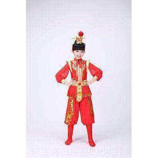 高档元旦童演出穆服古装花木兰打儿服鼓小花旦桂英士兵将军表演服