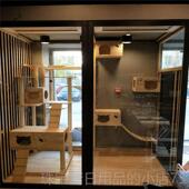 高档墅新款 实木猫窝大型猫别超大自架由空间层猫笼猫爬猫双展柜