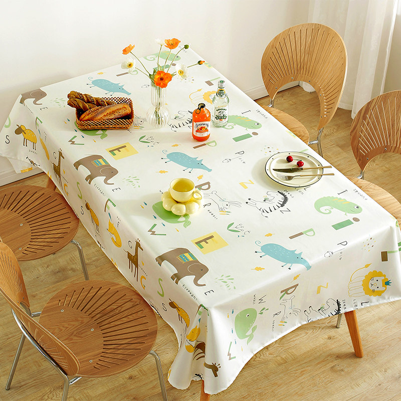 桌布免洗防水防油防烫餐桌布客厅茶几桌布卡通动物幼儿园可爱环保,居家布艺,桌布,淘宝优惠券,粉丝福利购,淘宝优惠卷