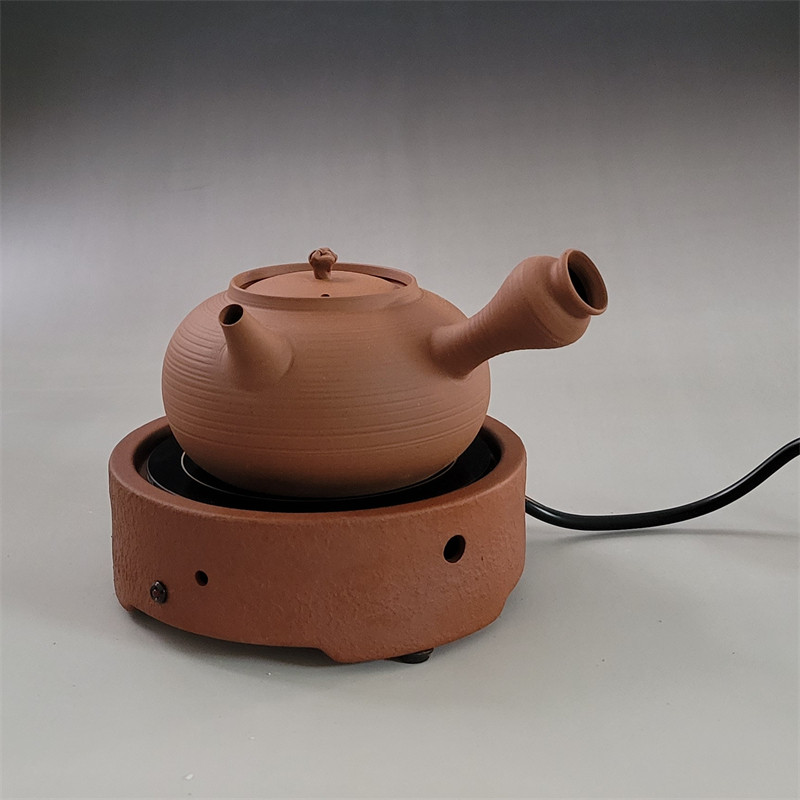 红泥静音炉丝电陶炉砂铫煮茶烧水迷你电热丝炭炉铁银陶壶工夫茶炉