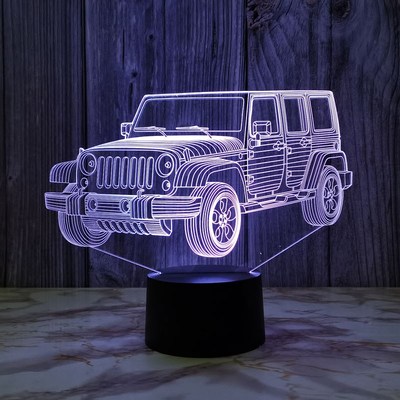 创意视觉装饰小夜灯usb插电触控变色桌面氛围灯会场夜灯酒吧桌灯