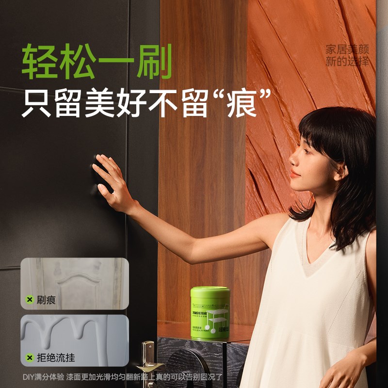 木门改色漆旧家具翻新油漆木质入户门水性木器漆白色环保自刷涂料