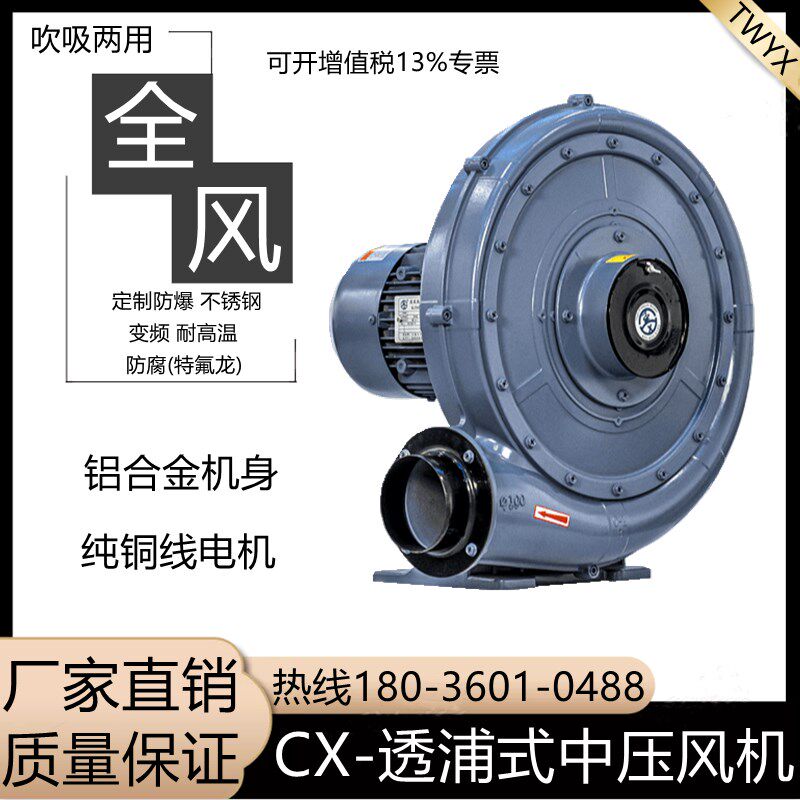 全风CX-75A CX-100A CX-125A CX-150A锅炉送风燃烧透浦式中压风机