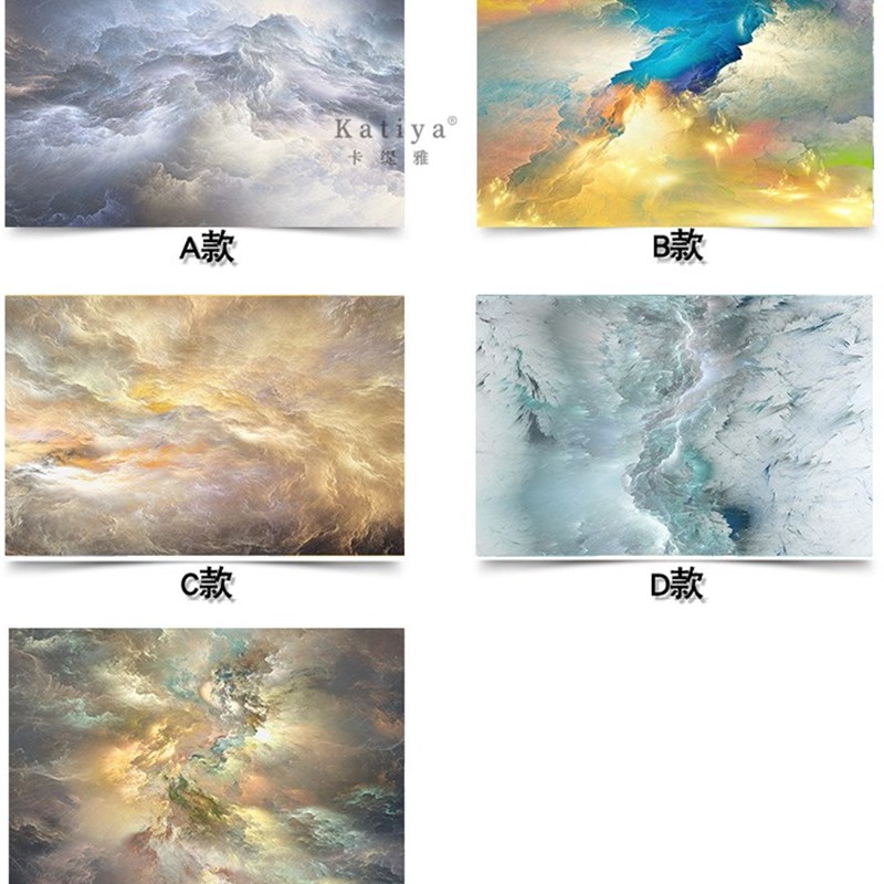 简约欧式抽象艺术壁布个性祥云壁纸油画无缝墙布沙发电视背景墙纸